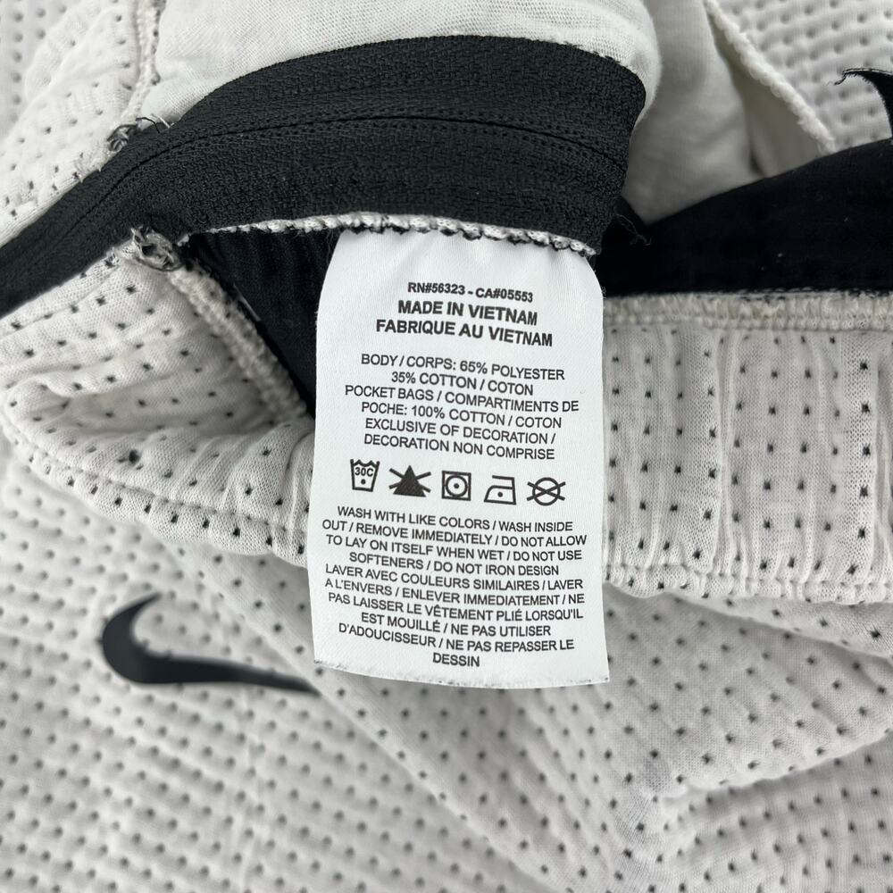 Nike City Women’s S Long Ready Light Bone/Black Wide Leg Fleece‎ Pants - Picture 14 of 14